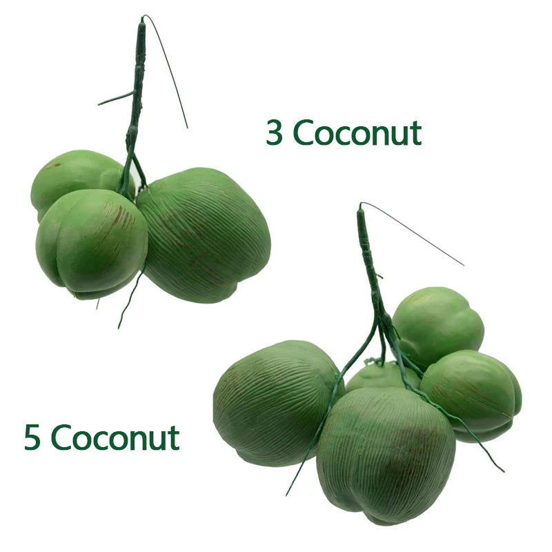 Artificial Coconut Artificial Palm Leaves Stems Fake Palm Leaves Palm Tree  for Home Office Party Arrangement Wedding Decoration