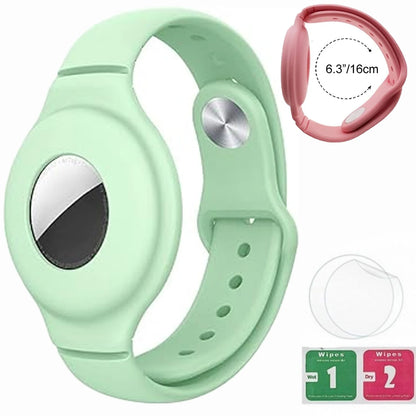 Silicone Steel Clip Compatible with Apple AirTag - Protective Silicone Clip for Tracker Protect Keychain Silicone Cover