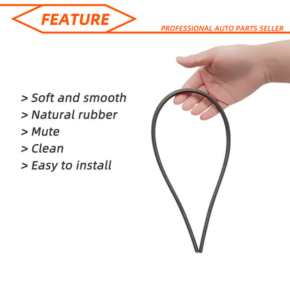 1pc Of Car Wiper Rubber Strip Can Be Cut Wiper Rubber Strip Replacement Parts 14"16"17"18" 19"20"21"22"24"26"28"30"32"Optional