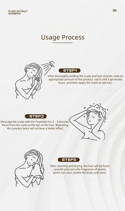 Botanical Shampoo 11 plant extracts nourish hair Elegant Sandalwood Vegan Zen Soft Silky Amino Acids Soft Mild Non-irritating