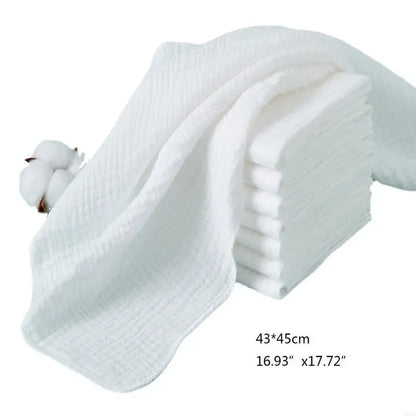 8Pcs Baby Diapers Cotton Gauze Nappy Changing for Newborn Infant 43x45cm Washable Reusable Double Layer Soft Baby Towels