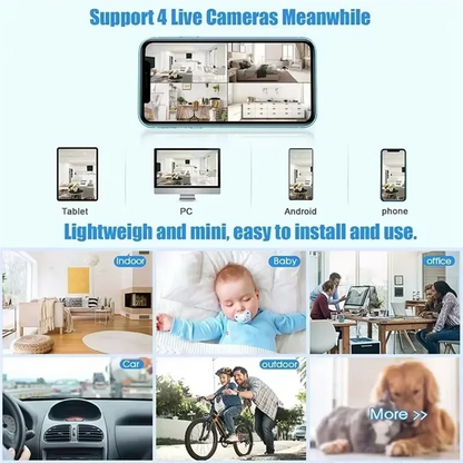 CABE-Smart Home Video Camcorder Wireless Security Camera 4K HD Mini Wifi Camera IR Night Vision Motion Detection