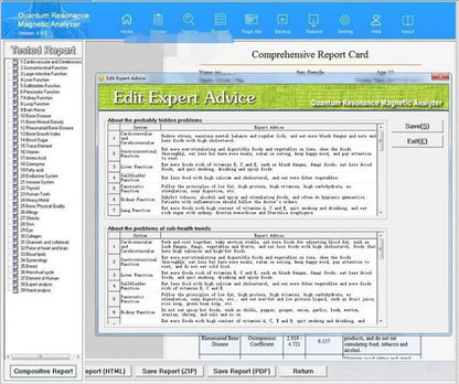 Professional Sub-Health Detector Microelement Body Scanner Analyzer Health Care Instrument Strict Health Statistics Processing