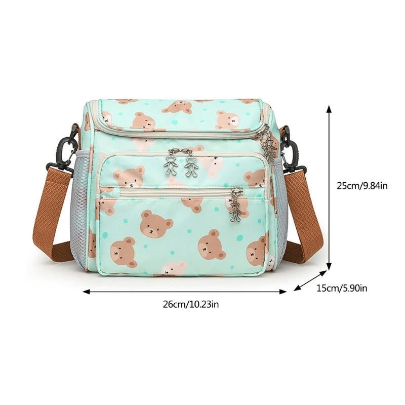 Spacious Mother Bag for Baby Essential Multifunction Baby Gear Organizes Bag Essential Baby Travel Bag Easy Access Storage
