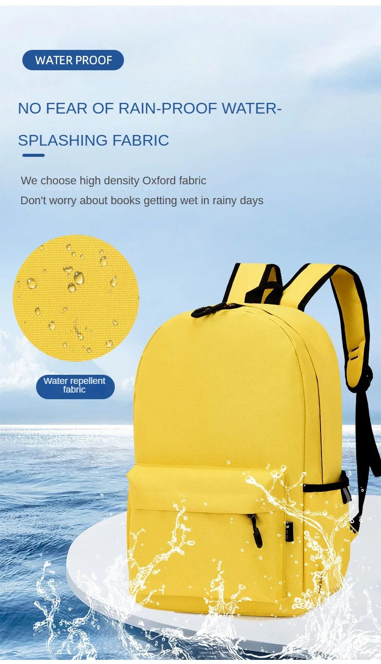 Personalized School Bag Custom Logo School Backpack Training Class Gift School Name Pattern Elementary school backpack wholesale