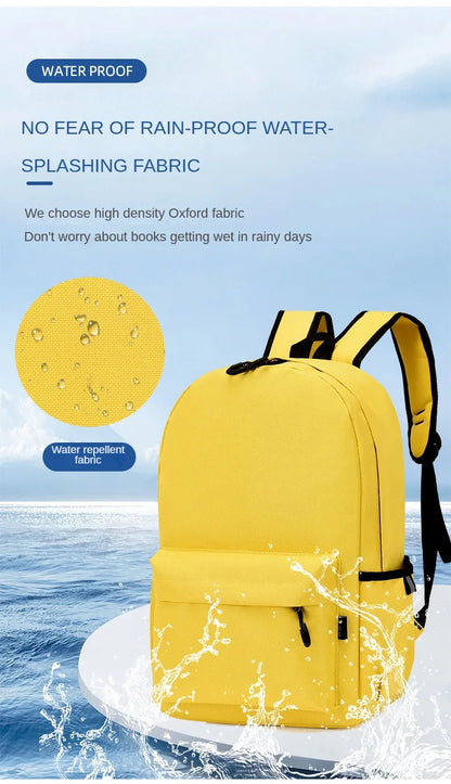 Personalized School Bag Custom Logo School Backpack Training Class Gift School Name Pattern Elementary school backpack wholesale