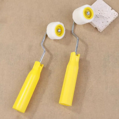 Plastic Mini Paint Rollers Wool Ergonomic Design Wool Roller Brush Durable Touch Up Trim Edge Trim Edge Brush Roller