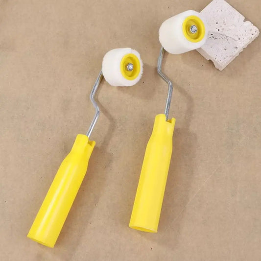Plastic Mini Paint Rollers Wool Ergonomic Design Wool Roller Brush Durable Touch Up Trim Edge Trim Edge Brush Roller
