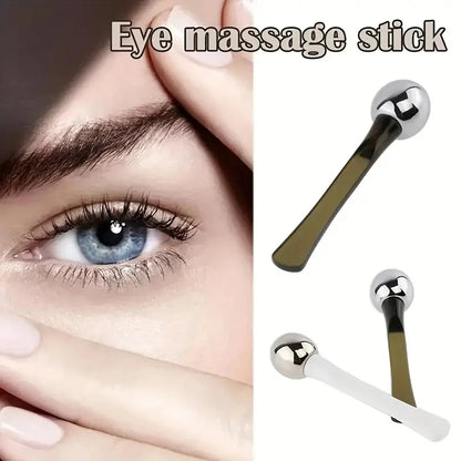 1pc Eye Roller Massage Stick Eye Cream Applicator Cosmetic Spatula Anti Wrinkle Facial Spoon Gold Alloy Face Thin Skin Care Tool