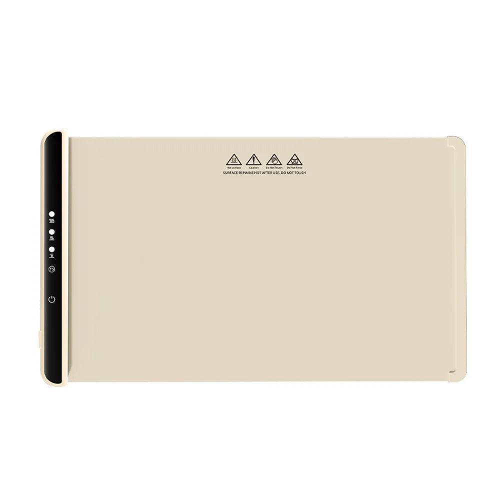 Electric Warming Tray Food Warmer Foldable Food Warming Mat Electric Warming Pad for Food Portable Silicone Food Warmer Plate