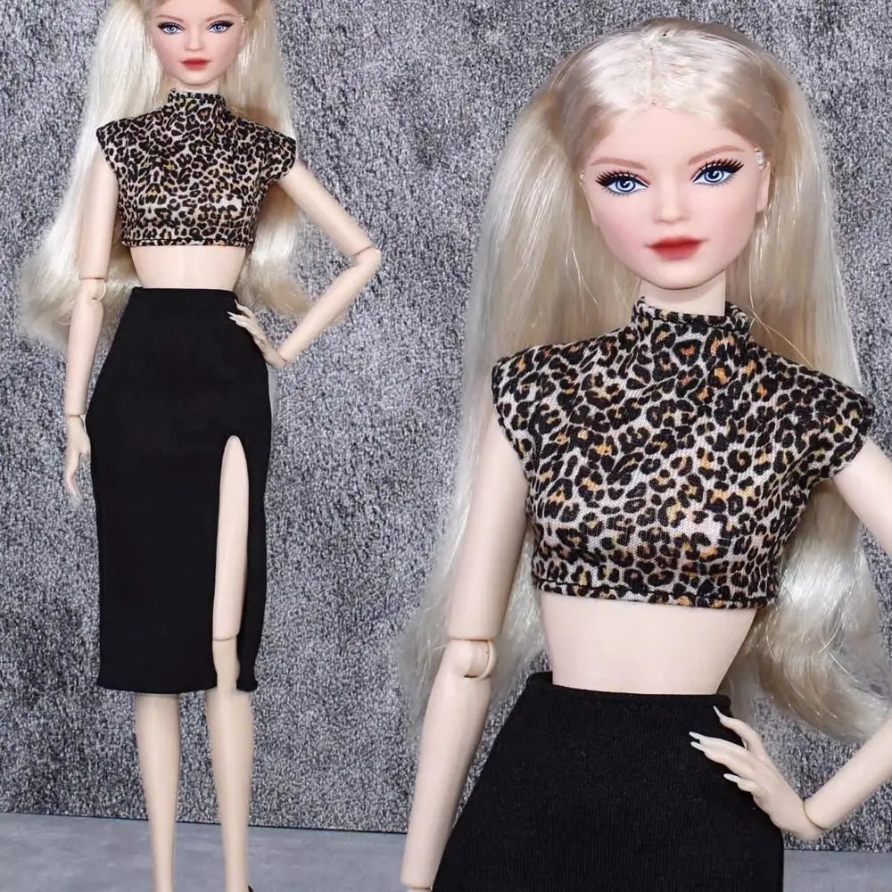 Fashion Doll Party Clothes Casual Wears Elegant PU Leather Coat 10 Styles Princess Windcoat Skirt 11.5