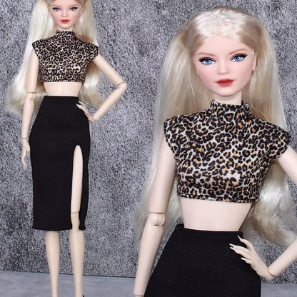 Fashion Doll Party Clothes Casual Wears Elegant PU Leather Coat 10 Styles Princess Windcoat Skirt 11.5