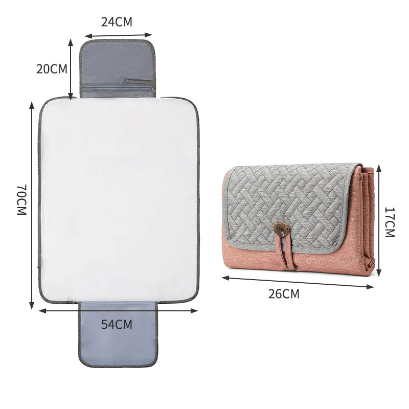 Portable changing mat nappy-changing pads covers diaper change mattress waterproof travel maternity pads change table stations