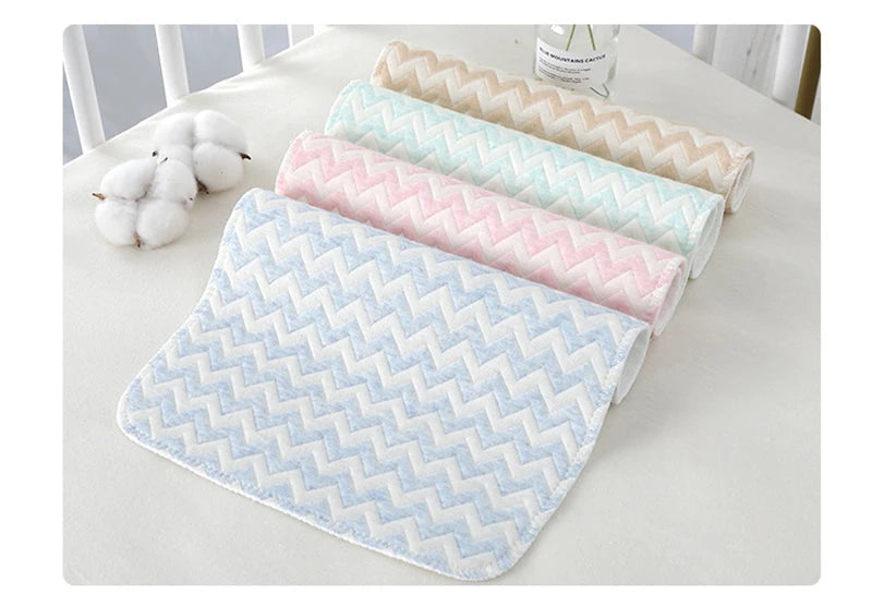 Reusable Infant Change Pad Baby Waterproof Crib Changing Mat Urine Sheet Cotton Diaper Cover Washable Newborn Bed Nappy Mattress