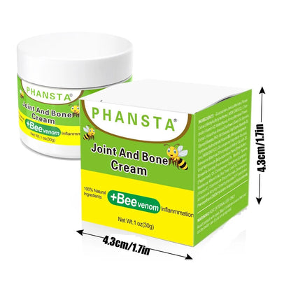 Bee Venom Joint Care Balm Care Lumbar Spine, Knee Muscle Pain, Muscle Soreness, Joint Care Balm Pure Natural Ingredients（30g）