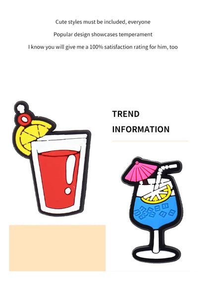 35/30 Pcs Shoe Charms for Crock Clogs Cute Cartoon Shoe Charms Lovely Shoe Accessories Summer Fashion Shoe Charms