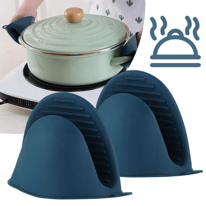 Oven Mitts Mini Oven Mitts Silicone Potholders Rubber Oven Glove Cooking Pinch Mitts Potholder for Kitchen Cooking & Baking
