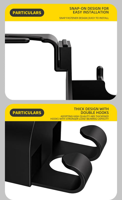 2Pcs Car Seat Headrest Hook Hanger Storage Organizer Universal with Cup Holder for Handbag Fit Universal Vehicle Car Accessories