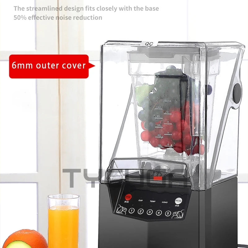 Commercial Blender Electric Ninja blender Fruit Food Ice Crusher Processor Smoothies Juicer Maker Crusher Grain Grinder 110-220V