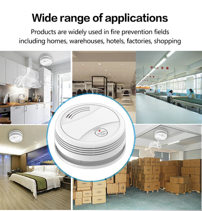 Tuya Smart Wifi Smoke Detector Sensor 80DB Alarm Fire Smoke Detector Wifi Fire Protection Home Security Alarm Smart Life APP