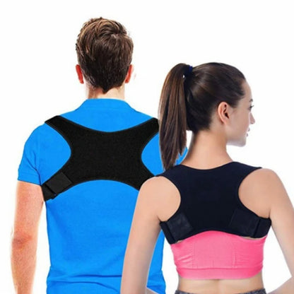 Black Adjustable Back Posture Corrector Fixed Strap Hunchback Correction Strap Male and Female Back Posture Correction Strap