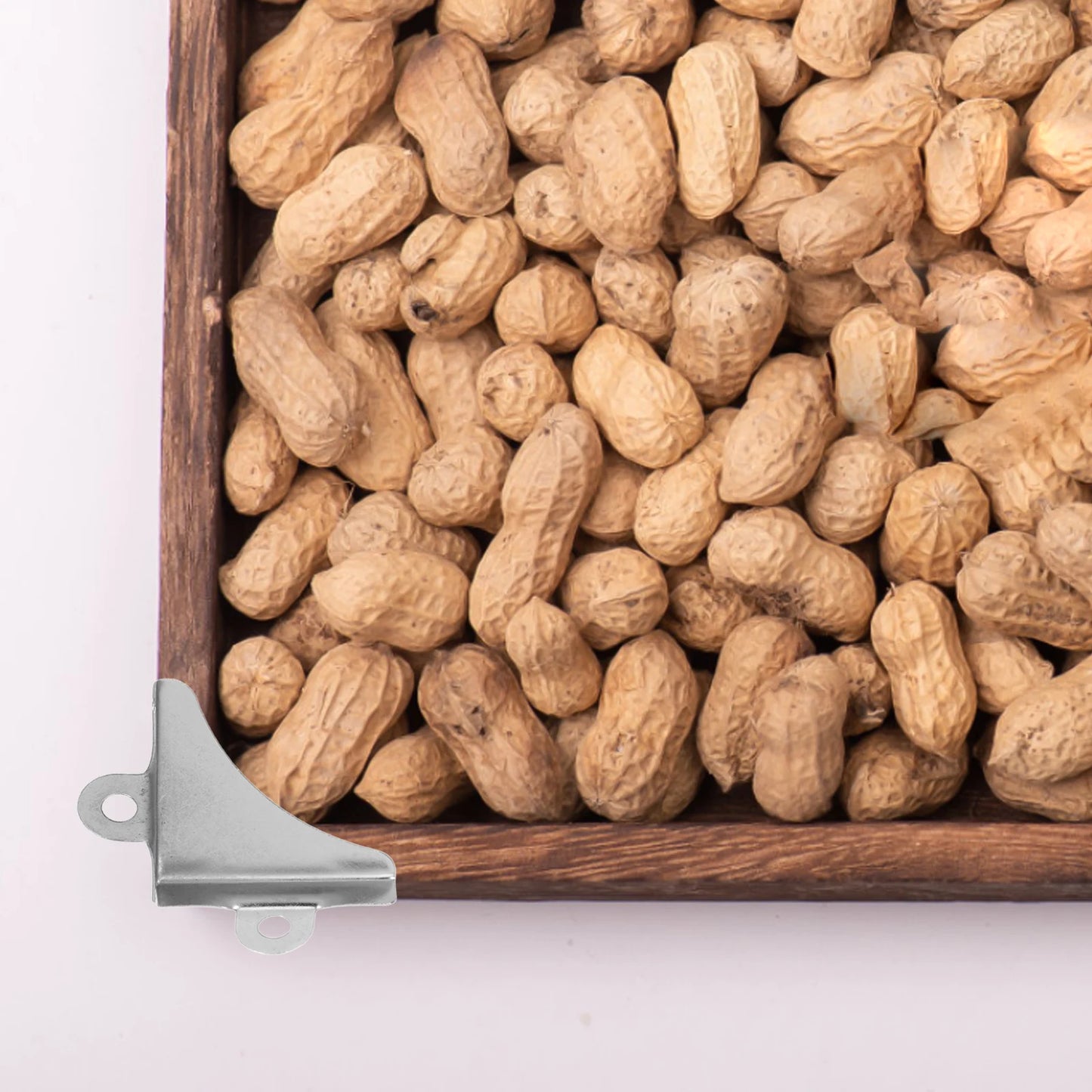 Metal Corner Protectors Durable Iron Triangular Design Protective Guards Silver For Boxes Wood Cases Furniture Hardware