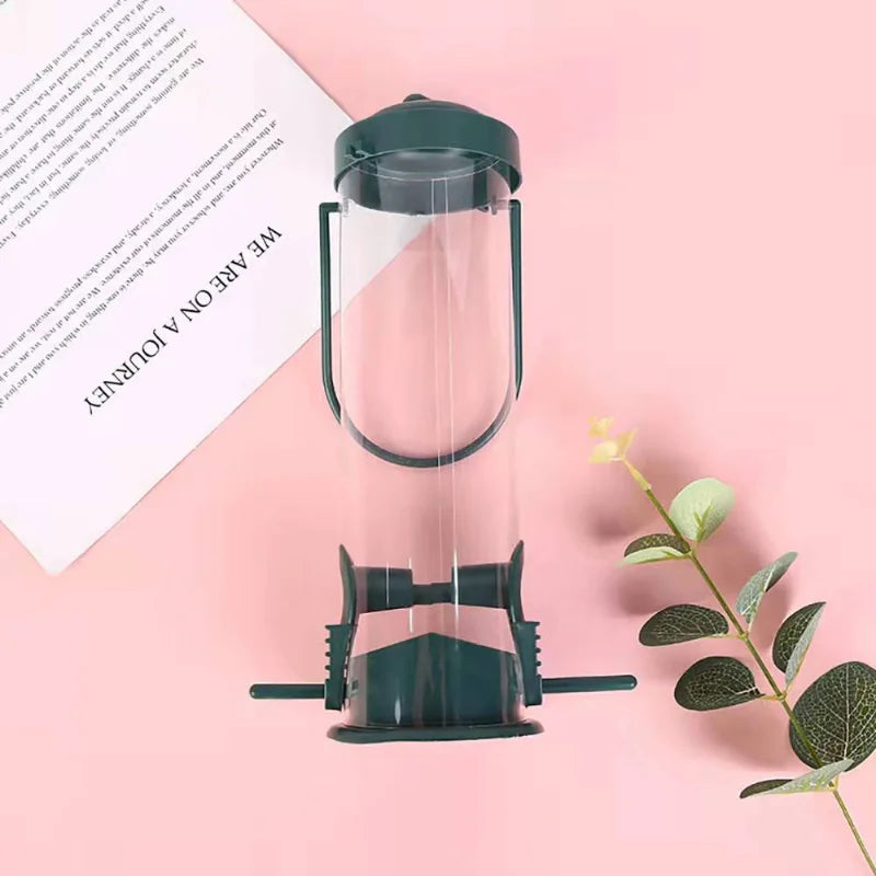 Pet Bird Feeder Pet Food Dispenser Outdoor Hanging Multiple Holes Bird Feeder Flying Animal Automatic Food Feeding Tool