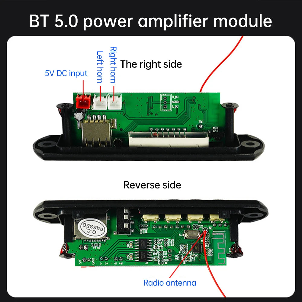 87.5-108MHZ FM Radio Stereo DIY Kit Amplifier Bluetooth Speaker Spectrum Electronic Fabrication DIY Electronic Kit