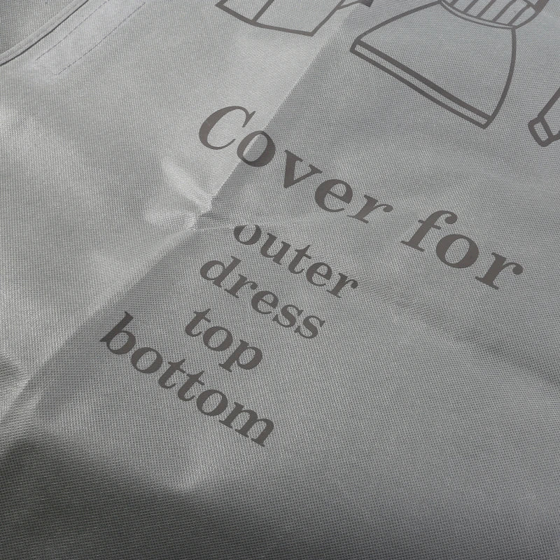 Clothes Hanging Dust Cover Dress Suit Coat Storage Bag Case Organizer Wardrobe Dress Clothing Hanging Dust Cover