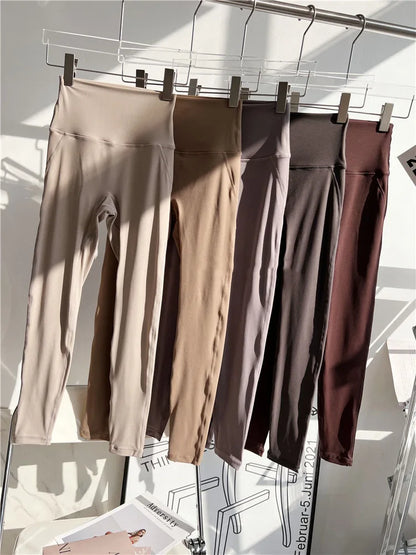 No need wear Underware Yoga Sport Pant Fitness Workout Tights and Soft Women High Waist Running Gym Leggings