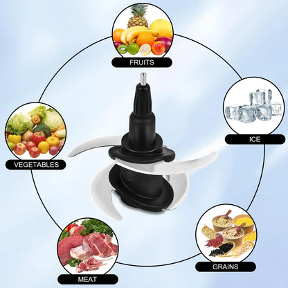 Blender 4 Blade Replacement for Ninja 64-oz 72-oz Food Processor Bowl Chopping Blade FitsBL682 BL770 BL910 BN600 BN601 BN801