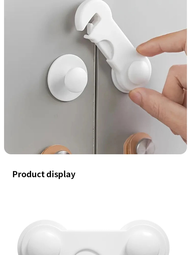 10PCS Baby Safety Locks Cabinet Locks Room Locks Drawer Locks Anti-Pinch Folio Locks Safety Protection Products