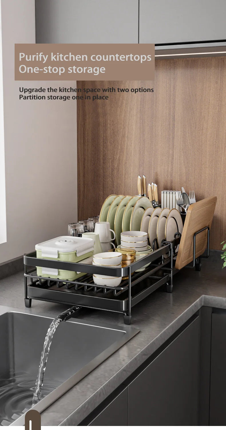 Kitchen Gadgets Sticky Plate Knife Fork Chopsticks Cup Drain Rack Kitchen Retractable Dish Drain Sink Suitable For Kitchen Sinks