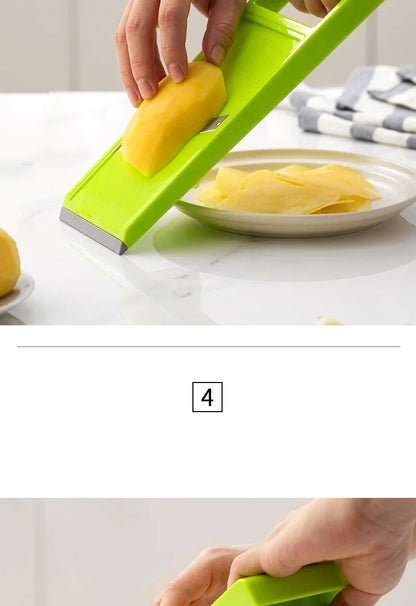 Handheld Multifunctional Kitchen Vegetable Cutter Slicer Radish Shaving Potato Shaving Salad Cucumber Slicer Home Kitchen Tool