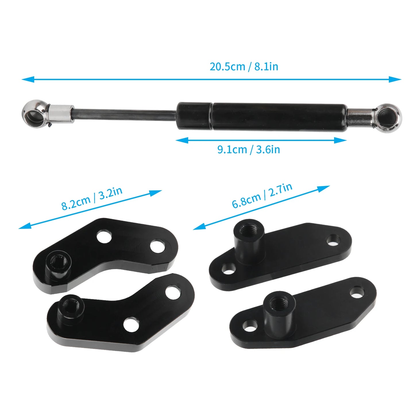 Door Opener Kit Anodized Iron Door Support Rod Fit For Can‑Am Maverick X3 2017‑2020 Front Rear