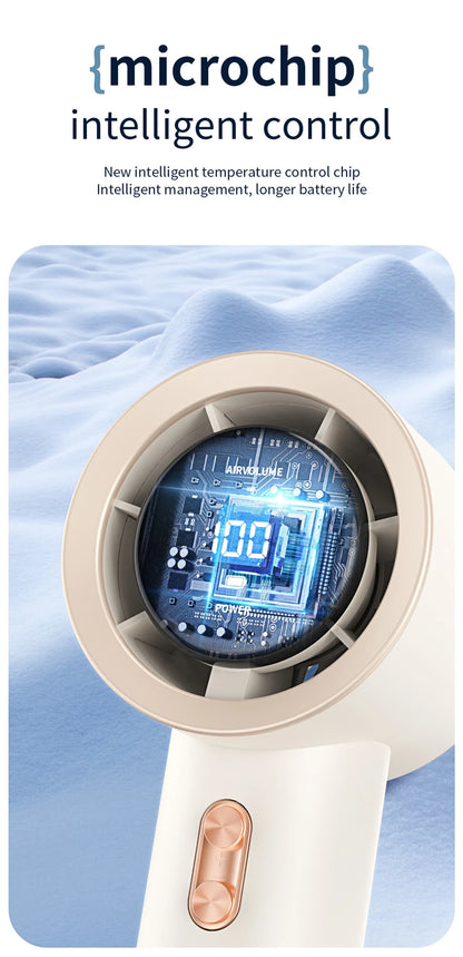 Xiaomi Portable Handheld Electric Fan High Speed Bladeless Fan USB Charging Silent Air Conditioner Digital Display Electric Fan