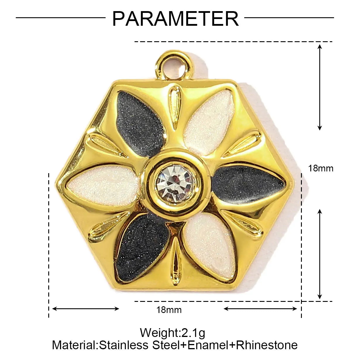 3pcs/Lot Sweet Gradient Enamel Rose Stainless Steel Diy Charm Women Rainbow Flower Waterdrop Necklace Pendant Love Heart Jewelry