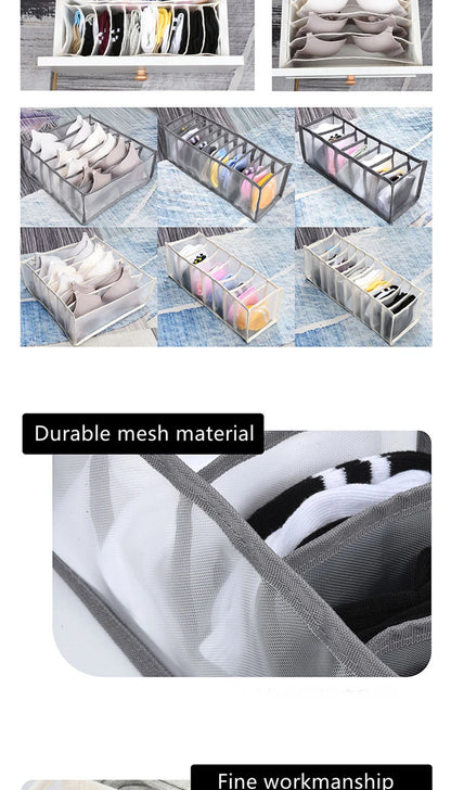 Organizer For Underwear Socks Bra Pants Scarf Tie Storage Box Jeans Clothing Organization Dividers For Drawers Clothes Organizer