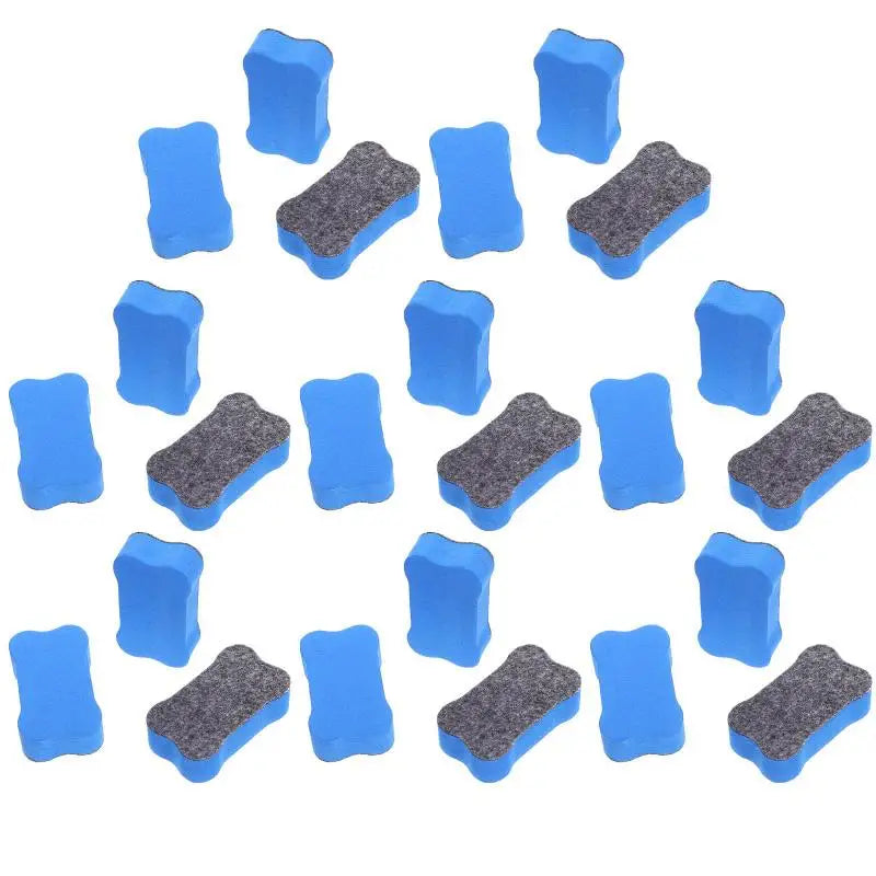 24 Pcs Whiteboard Eraser Dry Erase Erasers EVA Felt Cloth Bone Shaped Teacher Supplies Classroom Accessories Presentation Tools