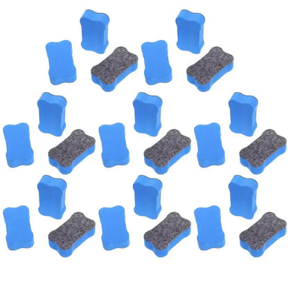 24 Pcs Whiteboard Eraser Dry Erase Erasers EVA Felt Cloth Bone Shaped Teacher Supplies Classroom Accessories Presentation Tools