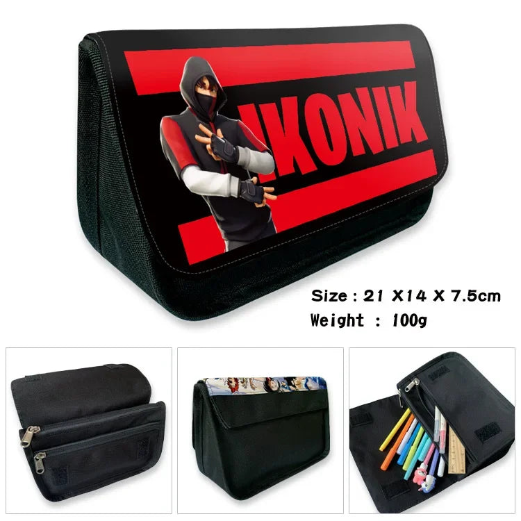 Fortnite Pencil Bag Pencil Case Large Capacity Waterproof Handheld Pencil Pouch Office Stationary