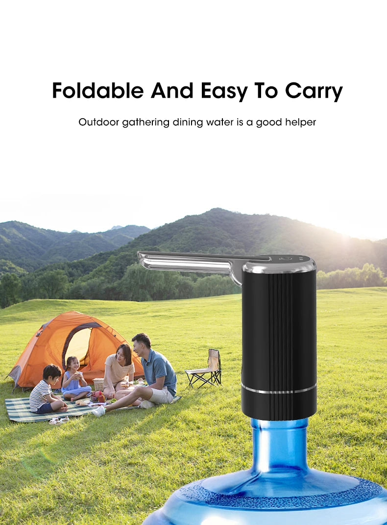 Water Dispenser Water Pump Electric Bottle Pump Mini Portable Water Pump Usb Foldable Household Automatic Water Dispenser