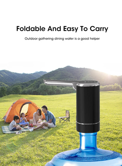 Water Dispenser Water Pump Electric Bottle Pump Mini Portable Water Pump Usb Foldable Household Automatic Water Dispenser