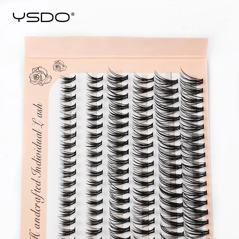 DIY Lash Extension Kit Lash Individual Lashes Clusters8-16mm With Waterproof Lash Bond And Seal Eyelash Tweezers Lash Kit