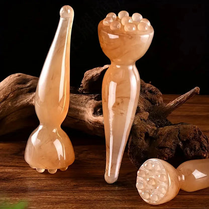 smooth Face Massage Tools Resin Gua Sha Face Skin Care massage sticks lotus seedpod shape massager facial Physiotherapy tool