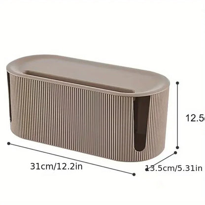 Cable Management Organizer Box for Power Strips and Cord for Power StripsTV Computer Wires Cable Hider Box for Home Office