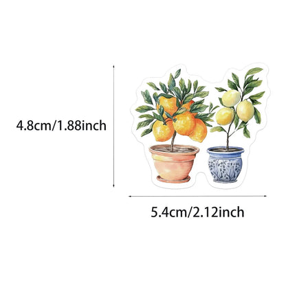 50PCSMediterranean Tomato Stickers iPad Phone Cases Handbooks Water Cups Desktop Puzzle Toy Stickers