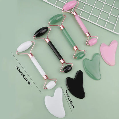 Roller & Gua Sha, Face Roller, Facial Roller Skin Care Tools Massager Resin Facial Massage For Face, Eyes, Neck, Body