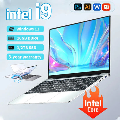 NEW Core i9-8950HK laptop 16GB RAM 2TB SSD Portable laptops 1920*1080 Laptop computer i9-8950hk laptop 14.1-inch Office laptop