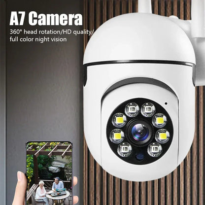 IP Camera A7 Wireless Monitoring Camera 360 Degree Intercom 1080P Home Security Camera Remote HD Night Vision Camera